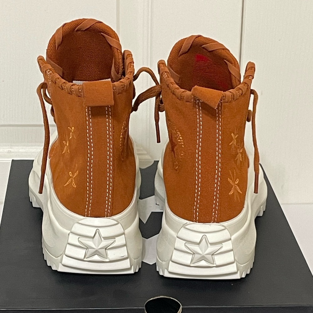 New CONVERSE HI HI Chucks Run Star Hike Amber Platform High Top Sneakers 6.5 - Picture 13 of 14